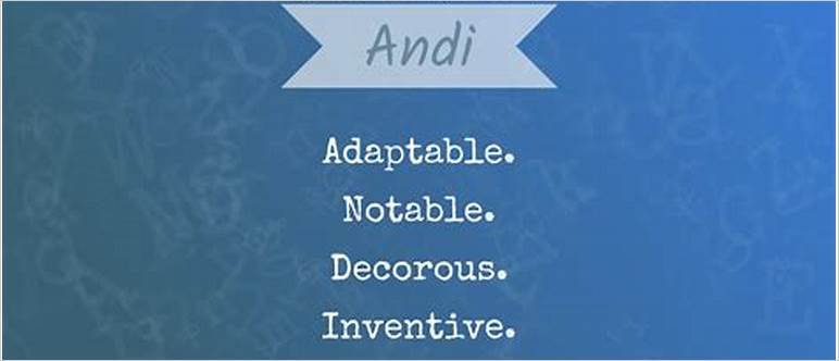 Andi name meaning